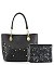 Rhinestone Accent Accessorized Handbag Set