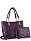 Rhinestone Accent Accessorized Handbag Set