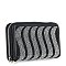 Rhinestone Wavy Bling Accordion Wallet