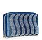 Rhinestone Wavy Bling Accordion Wallet