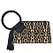 Fashion Cuff Handle Tassel Wristlet Clutch