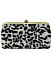 Leopard Fur Kiss Lock Clutch Wallet