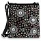 Circle Pattern Colorful Rhinestone Crossbody Sling