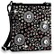 Circle Pattern Colorful Rhinestone Crossbody Sling