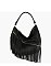 CHILLX Fringe Hobo Shoulder Bag