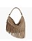 CHILLX Fringe Hobo Shoulder Bag