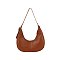 Chevron Pleated Chain Link Shoulder Bag Hobo