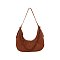 Chevron Pleated Chain Link Shoulder Bag Hobo