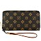 Monogram Zip Around Wallet Wristlet