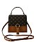 CM Monogram Ring Tassel Flap Crossbody Satchel