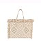 Boho Chic Crochet Fringe Shopper Tote Bag