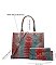 Tie-dyed 3in1 Crocodile Skin Large Tote Bag