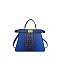 blue croc bag