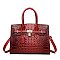 red boutique handbag