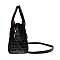 Crocodile Chic Padlock Satchel