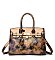 Abstract Floral  Satchel Crossbody Bag