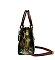 Abstract Floral  Satchel Crossbody Bag