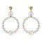 Fashionable Earrings Post Clear Ball Hoop Drop SLE0724