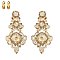 4.5" inch long Crystal CLIP-ON Statement Earrings