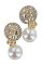 Pack of 12 Pearl Accent Clip-on Earrings Set