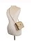 Straw Twist Lock Flap Shoulder Bag