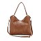 2-in-1 Ciara Double Tassel Zipper with Pouch Hobo Set