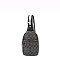 Oval Pattern Print Sling Bag