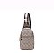 Oval Pattern Print Sling Bag