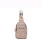 Oval Pattern Print Sling Bag