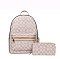 Fashion Monogram Backpack with Wallet