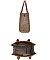 2-IN1 Oval Print Tote / Satchel W Wallet Set