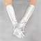 Trendy Shiny metallic elbow length gloves