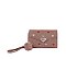 Heart Flap Pompom Tri-fold Wallet Wristlet