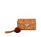 Heart Flap Pompom Tri-fold Wallet Wristlet