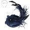 LARGE BOW FEATHERED Disc Pillbox DECORATIVE HEADPIECE