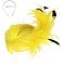 LARGE BOW FEATHERED Disc Pillbox DECORATIVE HEADPIECE