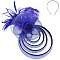 VINTAGE FLORAL FEATHERED SHEER MESH FASCINATOR