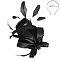 SINAMAY CAP Fascinator - LOOPY Ribbon and FEATHER Accented