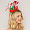 SINAMAY CAP Fascinator - LOOPY Ribbon and FEATHER Accented