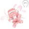 SINAMAY CAP Fascinator - LOOPY Ribbon and FEATHER Accented