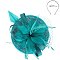 Sinamay Feather And Flower Fascinator