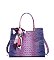 Tie-dyed 3 in 1 Croc Tote-Crossbody Bag