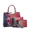 Tie-dyed 3 in 1 Croc Tote-Crossbody Bag