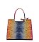 Tie-dyed 3 in 1 Croc Tote-Crossbody Bag