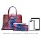 Tie-dyed 3in1 Crocodile Skin Large Satchel Bag