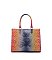 Tie-dyed 3in1 Crocodile Skin Large Tote Bag