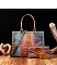 Tie-dyed 3in1 Crocodile Skin Large Tote Bag