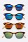 Pack of 12 POLARIZED UNISEX MIRROR BROW MASTER SUNGLASSES SET