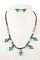 TRIANGULAR GEM BIB NECKLACE SET