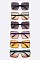 Pack of 12 OVERSIZE SQUARE SUNGLASSES SET